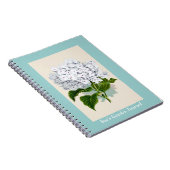 Vintage botanische Bilder von White Hydrangea Notizblock (Rechte Seite)