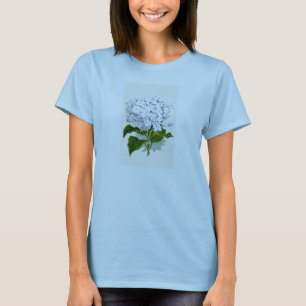 Vintage botanische Bilder von White Hydrangea T-Shirt