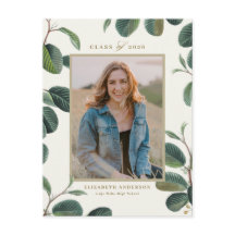 Vintage botanische Blätter Beige Foto Abschluss