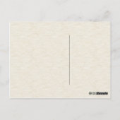 Vintage botanische Blauer Iris-Illustration Postkarte (Rückseite)