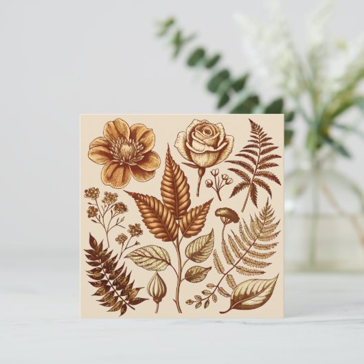 Vintage botanische Bliss (Stehend Vorderseite)