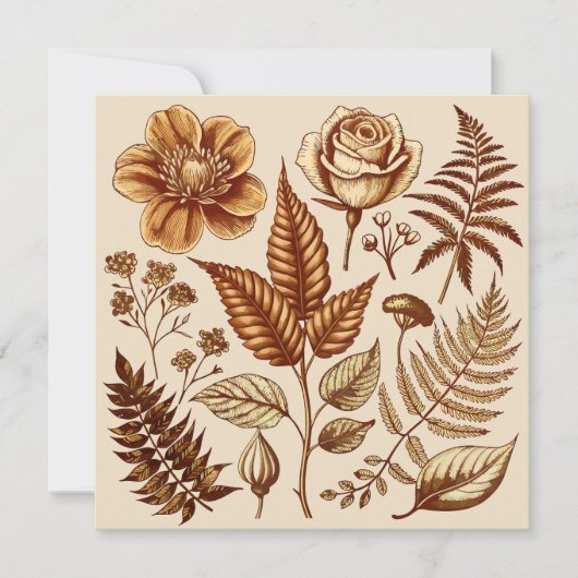 Vintage botanische Bliss (Vorderseite)