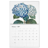 Vintage botanische Blume 2025 Kalender (Feb 2027)