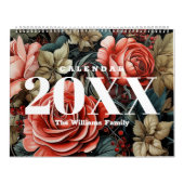 Vintage botanische Blume 2025 Kalender (Titelbild)