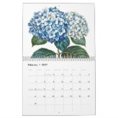 Vintage botanische Blume 2025 Kalender (Feb 2027)