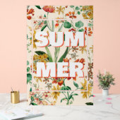 Vintage botanische Blume Acrylschild (Hochzeit)