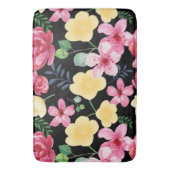 Vintage botanische Blume Badematte (Vorderseite Vertikal)