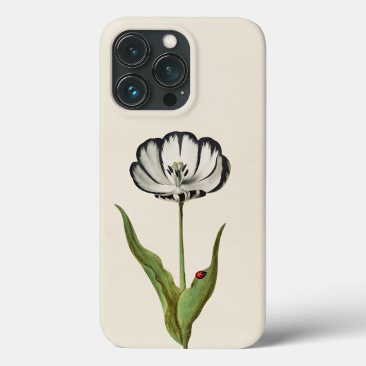 Vintage botanische Blume Ladybug Case-Mate iPhone Hülle (Rückseite)
