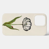 Vintage botanische Blume Ladybug Case-Mate iPhone Hülle (Rückseite (Horizontal))