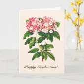 Vintage botanische Blume Laurel Karte (Gelbe Blume)