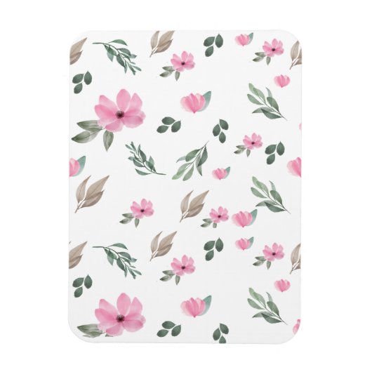Vintage botanische Blume Magnet (Vertikal)