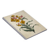 Vintage botanische Blume Notizblock (Rechte Seite)