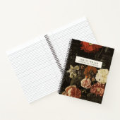 Vintage botanische Blume Personalisiert Notizblock (Innenseite)