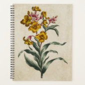 Vintage botanische Blume Planer (Vorderseite)