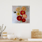 Vintage botanische Blume Schlucken Bird Rustikal B Poster (Küche)