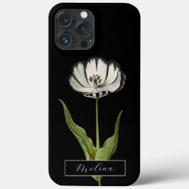 Vintage botanische Blume Schwarz und Weiß Case-Mate iPhone Hülle