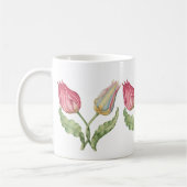 Vintage botanische Blume Tulip Kaffeetasse (Links)