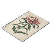 Vintage botanische Blumenbilder Notizblock (Linke Seite)