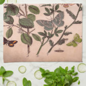 Vintage botanische Blumenillustrations-Wildblumen Handtuch (Gefaltet)