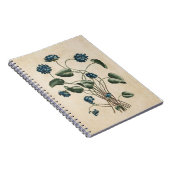 Vintage botanische Blumenläden Notizblock (Rechte Seite)