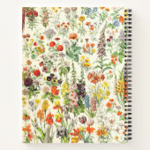 Vintage botanische Blumenschrift Notizblock (Rückseite)