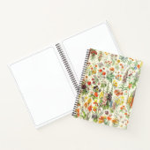 Vintage botanische Blumenschrift Notizblock (Innenseite)
