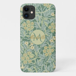 Vintage botanische Blüten Aquamarin und grün Case-Mate iPhone Hülle