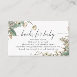 Vintage Botanische Buchungsanfrage Kinderdusche Begleitkarte