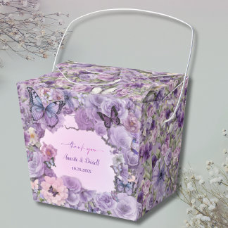 Vintage Botanische Butterfly-Hochzeit Geschenkschachtel