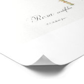 VINTAGE BOTANISCHE "CABBAGE ROSE" REDOUTÉ POSTER (Ecke)