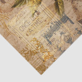 Vintage botanische Collage Seidenpapier (Ausschnitt)