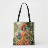 Vintage Botanische Collage Tote Bag Tasche (Vorderseite)