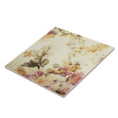 Vintage botanische Dekoration - Keramik Tile Fliese (Seite)