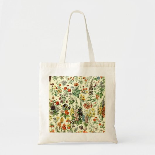 Vintage Botanische Drucktasche Tragetasche (Vorne)