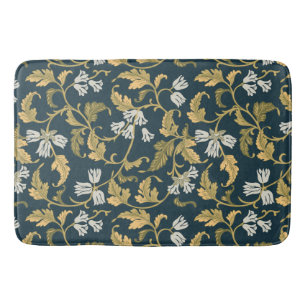 Vintage botanische Eleganz Badematte
