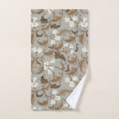 Vintage botanische Eleganz Badhandtuch Set (Handtuch)