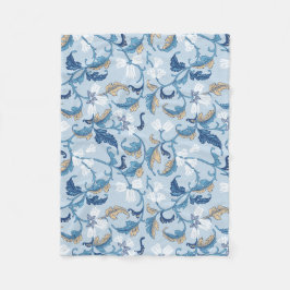 Vintage botanische Eleganz Fleecedecke