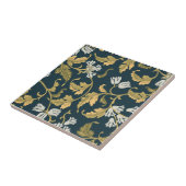 Vintage botanische Eleganz Fliese (Seite)