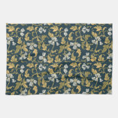 Vintage botanische Eleganz Geschirrtuch (Horizontal)