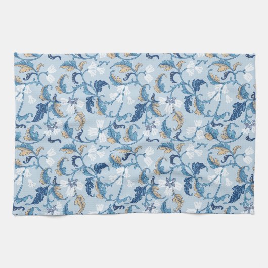 Vintage botanische Eleganz Geschirrtuch (Horizontal)