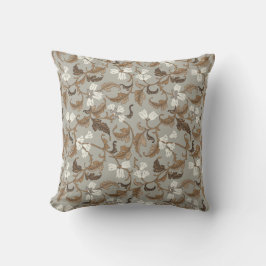 Vintage botanische Eleganz Kissen