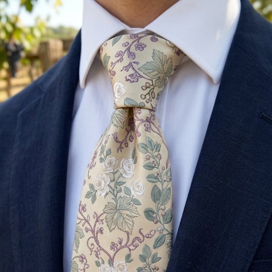 Vintage botanische Eleganz Krawatte