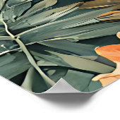 Vintage botanische Eleganz Poster (Ecke)