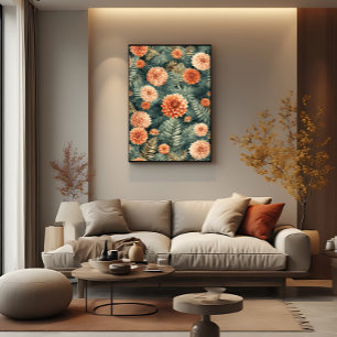 Vintage botanische Eleganz Poster