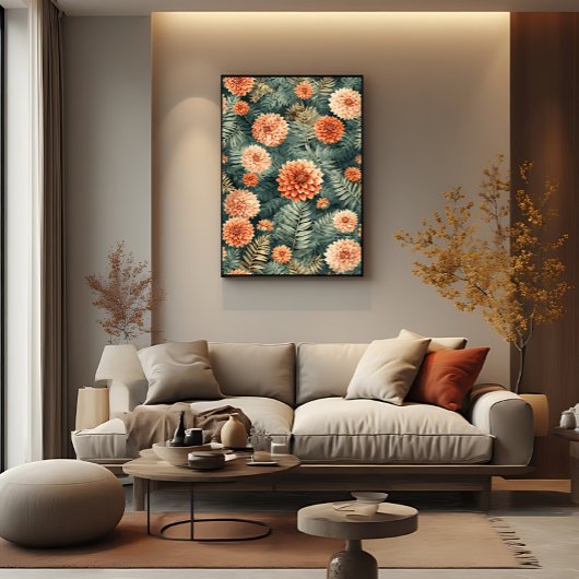 Vintage botanische Eleganz Poster