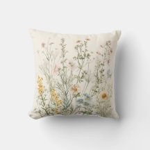 Vintage botanische Eleganz: Wildblumen und Kräuter