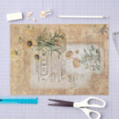 Vintage botanische Ephemera Seidenpapier (Handwerk)