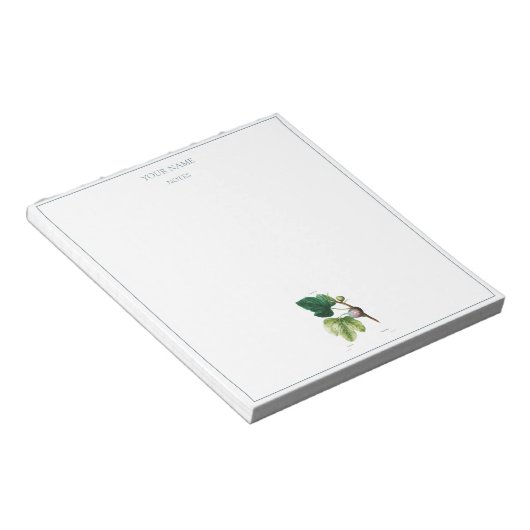 VINTAGE BOTANISCHE "FEIS" NOTEPAD NOTIZBLOCK (angewinkelt)