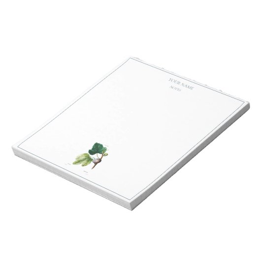 VINTAGE BOTANISCHE "FEIS" NOTEPAD NOTIZBLOCK (Rotiert)