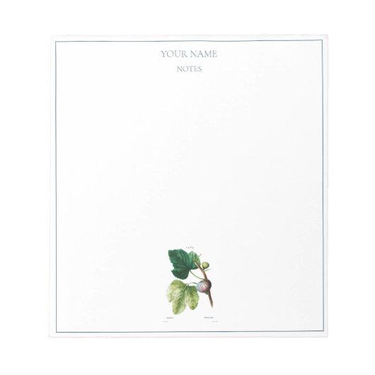 VINTAGE BOTANISCHE "FEIS" NOTEPAD NOTIZBLOCK (Vorderseite)